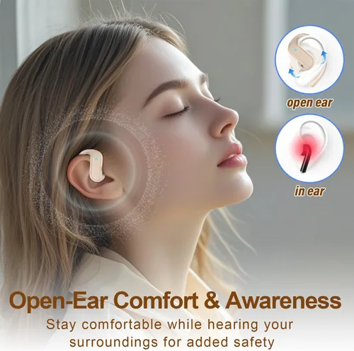 Vista 6 de Auriculares de traducción Ai en tiempo real, auriculares de Blanco