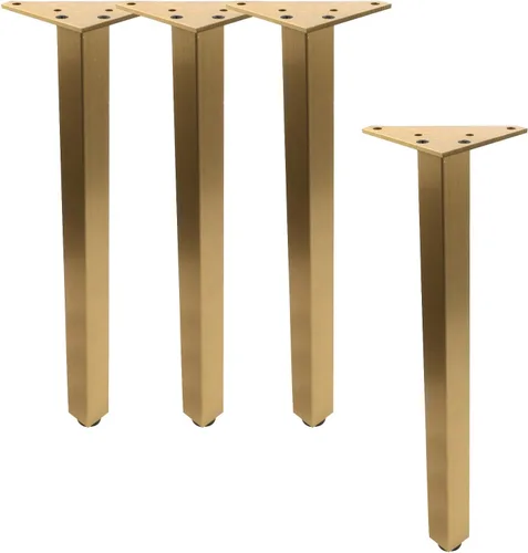 Vista 14 de Geesatis Patas de mesa ajustables resistentes de 10 pulgadas, 4 patas Negro