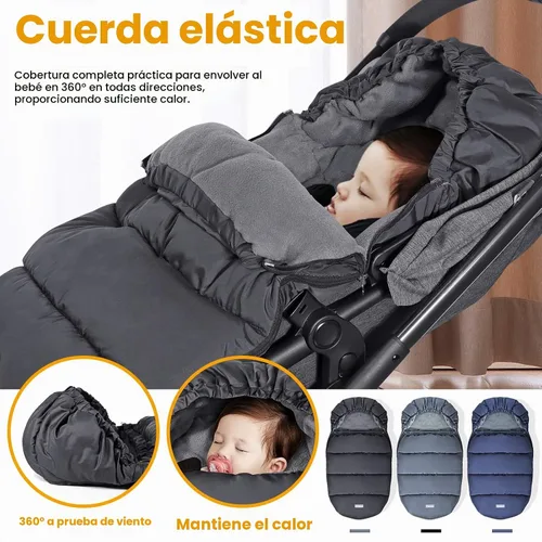 Vista 4 de Orzbow - Saco universal para cochecito, bolsa de invierno para bebé, resistente a la intemperie