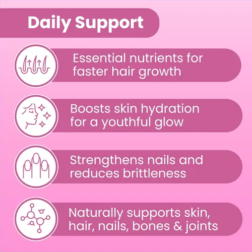 Vista 5 de Sanar Naturals Píldoras de Colágeno con Biotina, Vitamina C - Mejora la salud del cabello, la piel y las uñas - Promueve el crecimiento del cabello