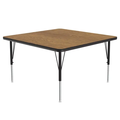 Vista 23 de Correll Mesa de Actividades Rectangular para Aula de 24"x36", Altura Ajustable (19"-29"), Granito Negro Laminado Térmico Fusionado Duradero
