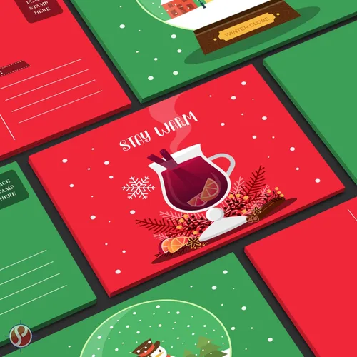 Vista 4 de Papel de Navidad para tarjetas de Navidad, cartulina roja y verde de 8.5 x 11 pulgadas para tarjetas de felicitación, arte y manualidades