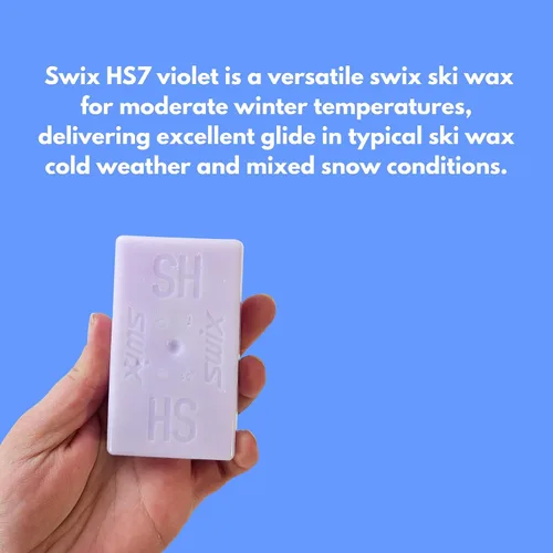 Vista 5 de Swix HS7 - Cera termoadhesiva de alta velocidad para esquí y snowboard para temperaturas cálidas, 2.16 oz