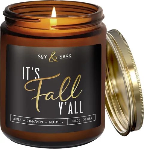 Vista 10 de Vela de bálsamo, velas de Navidad perfumadas – Vela de soja 'bálsamo + cedro', con abeto bálsamo, cedro y cítricos - Infundida con aceites