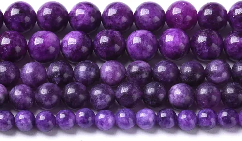 Vista 22 de 45 Cuentas de Piedra Natural de 5⁄16 Pulgadas (8 mm) con Cuentas de Amazonita Azul para Hacer Joyería AAA Redondas Cuentas Sueltas Piedras