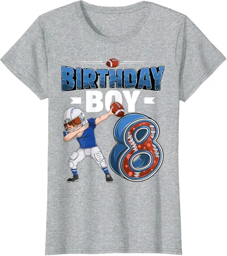 Vista 26 de Dabbing Boy - Camiseta de 8 años de fútbol americano americano, Negro, S