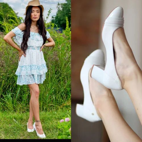 Vista 5 de JENN ARDOR Zapatos de tacón grueso de ballet para mujer con punta redonda, tacón cuadrado medio, zapatos de tacón suave sin cordones para oficina