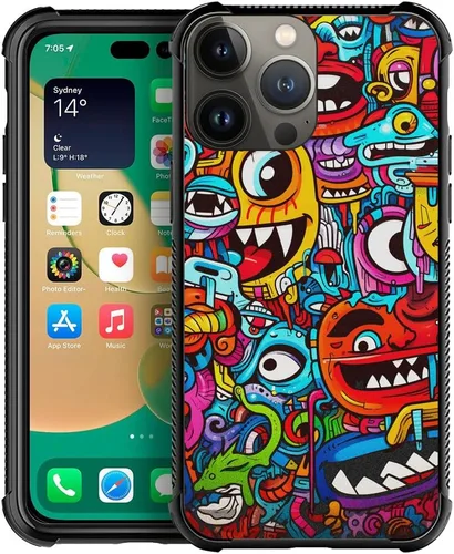 Vista 16 de CARLOCA Funda compatible con iPhone 13 Mini, diseño gráfico de American Horror Story, a prueba de golpes, antiarañazos, de acrílico duro para iPhone