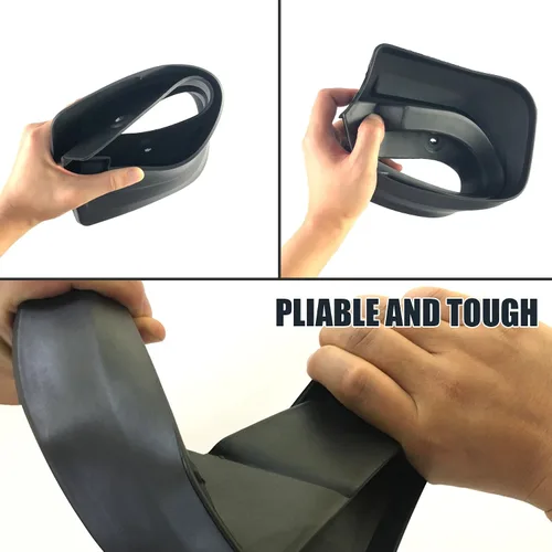 Vista 2 de biosp Auto Mud Flaps Splash Guards para Volkswagen VW Tiguan 2010 2011 2012 2013 2014 2015 2016 2017 Cubierta de guardabarros delantero y trasero PP