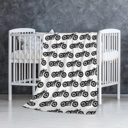 Vista 32 de Manta de forro polar suave para regalo de motocicletas de motocross, manta acogedora de franela, aire acondicionado, 50x40 pulgadas para niños