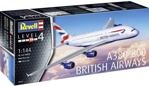 Vista 3 de Revell RV03922 A380-800 British Airways Modelo Kit