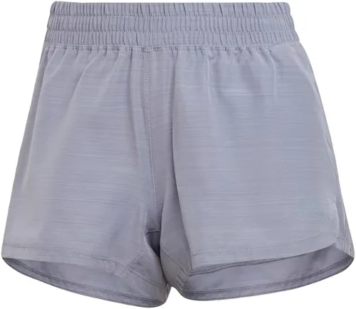 Vista 2 de adidas Pantalones cortos jaspeados de 3 rayas Pacer para mujer