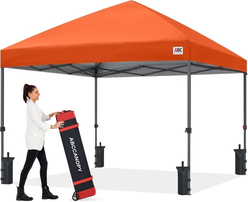 Vista 59 de ABCCANOPY Tienda de campaña desplegable de 10 x 10, protección contra la Beige
