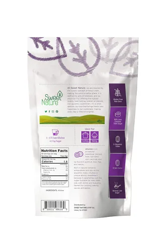 Vista 2 de Sweet Nature Edulcorante de alulosa - Sustituto ideal sin azúcar para diabéticos - Keto, sin gluten, bajo en carbohidratos, bajo en calorías, bajo