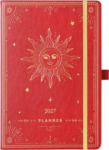 Vista 22 de Agenda 2026 – Agenda 2026, enero 2026 – diciembre 2026, 5.75 x 8.25 pulgadas, planificador semanal y mensual 2026, planificador de piel sintética 26