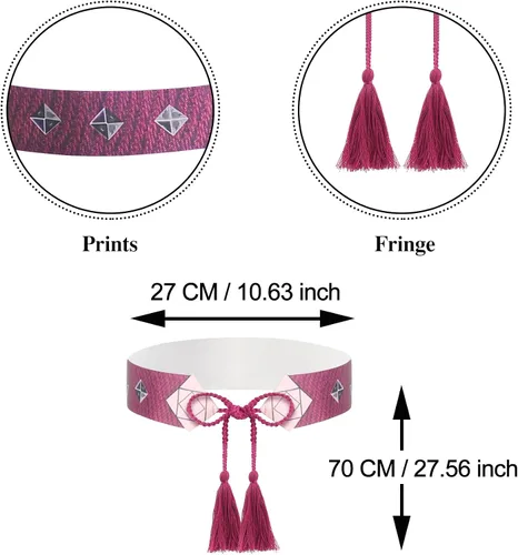 Vista 5 de Disfraz morado para niñas, vestido de fiesta de cosplay de Halloween con accesorios
