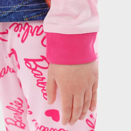 Vista 3 de Barbie Pijamas para niñas Conjunto de pijamas y coleteros para niñas Conjunto de pijama para niñas Ropa de dormir para niñas Producto