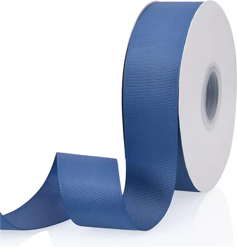 Vista 51 de Cinta de grogrén de doble cara de color liso azul bebé de 1-1/2 pulgadas x 50 yardas para envolver regalos, bodas, fiestas, manualidades, lazos