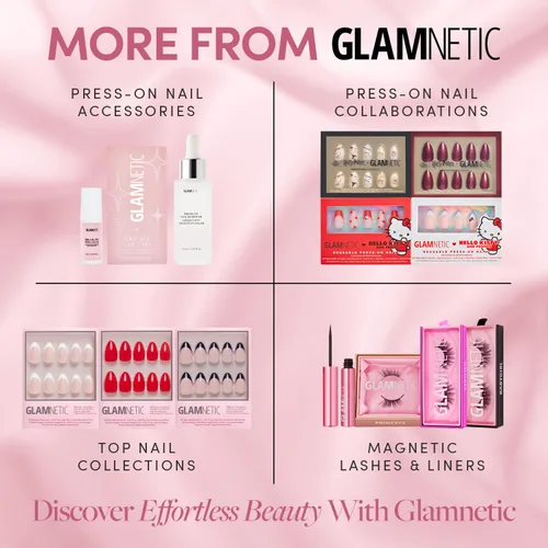 Vista 6 de Pestañas magnéticas Glamnetic Pestañas magnéticas veganas, pestañas de visón sintético, corto, largo, dramático, aspecto natural, reutilizables