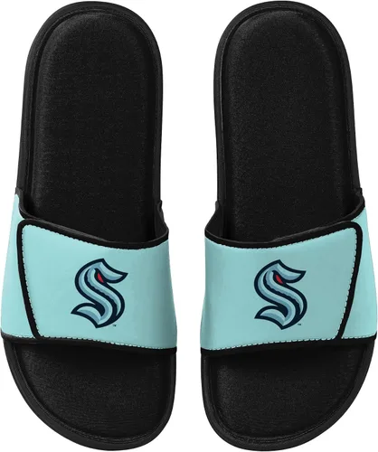 Vista 138 de FOCO Sandalias deportivas de espuma para ducha con logotipo de equipo universitario de la NCAA para hombre