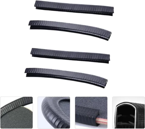 Vista 3 de BESPORTBLE 4 pares de cubierta protectora para tabla de peces, monopatín, parachoques de cubierta para patineta, protección contra impactos, tira