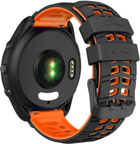 Vista 11 de ISABAKE Compatible con Garmin Vivoactive 4/Venu 2/Forerunner 255 265 Bandas, correa de silicona deportiva para Samsung Galaxy Watch 3 1.772 Verde
