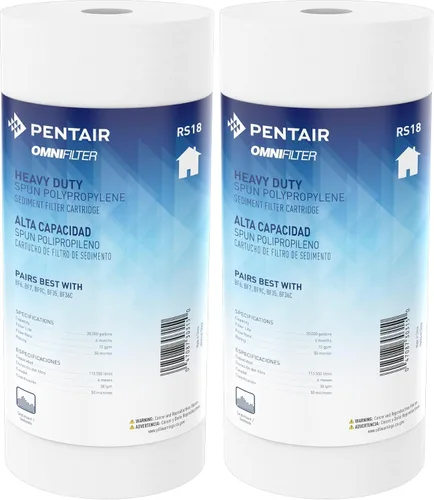 Vista 5 de Pentair OMNIFilter RS18 Filtro de agua para sedimentos, 10 pulgadas, cartucho de repuesto de polipropileno hilado resistente para toda la casa, 10 x