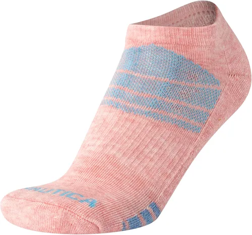 Vista 6 de Nautica Calcetines para mujer - Calcetines de corte bajo con cojín atlético paquete de 6