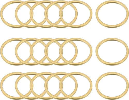 Vista 9 de MECCANIXITY Aretes redondos con cuentas, anillos de eslabones circulares para hacer joyas