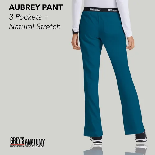 Vista 4 de Grey's Anatomy Classic Aubrey - Pantalones médicos con 3 bolsillos Bahama