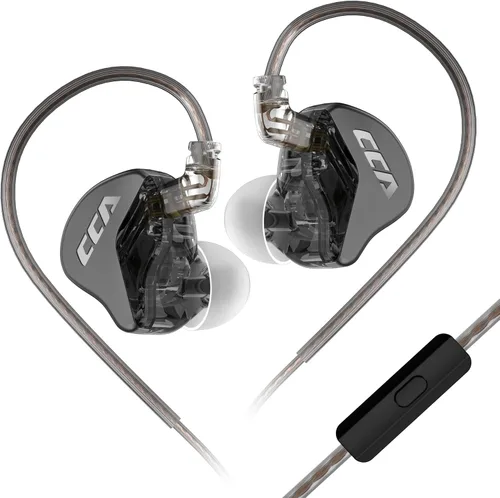 Vista 20 de CCZ NC02 - Monitores intraurales, auriculares con cable para juegos, graves profundos con cable sin micrófono, auriculares intrauditivos IEM de alta