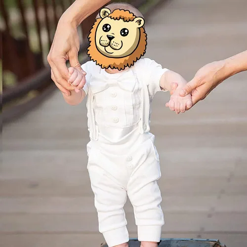 Vista 2 de Conjunto de ropa de 2 piezas para bautizo de bebé y niño, con tirantes, para boda, esmoquin y caballero