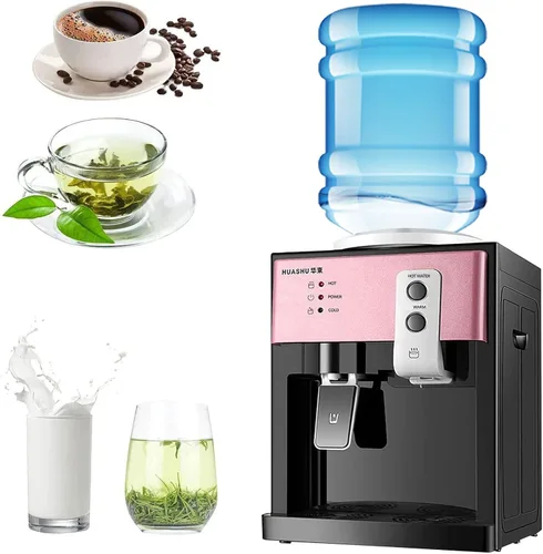 Vista 9 de Dispensador de enfriador de agua de carga superior – Dispensador eléctrico de escritorio caliente y frío, 3 ajustes de temperatura hirviendo agua