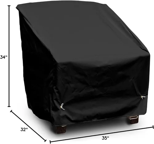 Vista 6 de KoverRoos Weathermax 76150 - Funda para silla de asiento profundo, 34 pulgadas de ancho por 35 pulgadas de diámetro por 32 pulgadas de alto
