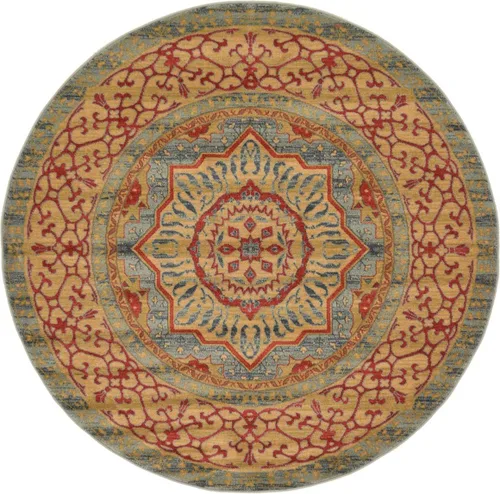Vista 26 de Unique Loom Palace Collection - Alfombra Saray (2 pies x 3 pies 1 pulgada, rectangular, crema/marrón claro)