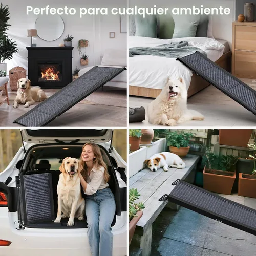 Vista 7 de Rampa para perros para coche camión de 63 pulgadas de largo x 17