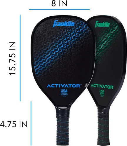 Vista 3 de Franklin Sports Juego de paletas y pelotas de pickleball - Raquetas de madera para pickleball + bolas - Activador - Aprobado por USAPA Juego