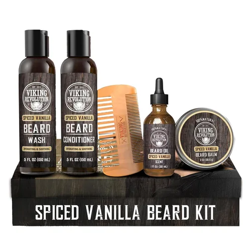 Vista 13 de Viking Revolution Acondicionador definitivo para el aseo de la barba de los hombres, suaviza, suaviza y alivia la picazón de la barba, contiene
