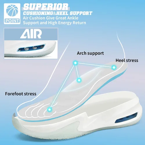 Vista 2 de ASHION Men's Basketball Shoes Mid Basketball Sneakers Non-Slip Outdoor Cushioning Workout Shoes