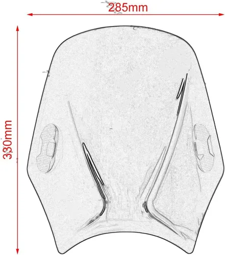 Vista 2 de Protector de parabrisas universal para R & oyal para C & ontinental para GT 535 para E & nfield para B&Ullet para M & eteor para Classic 350 500