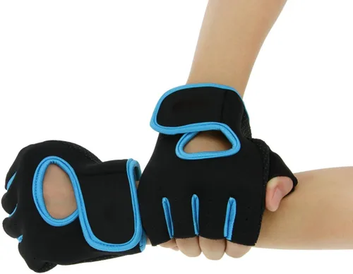 Vista 2 de Fakeface Guantes de entrenamiento fundamentales sin dedos Deporte Levantamiento de pesas Ciclismo Equitación Fitness Gimnasio Ejercicio Entrenamiento