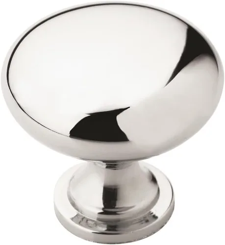 Vista 22 de Amerock Perilla redonda Edona de plata antigua de 1-1/4" para gabinete