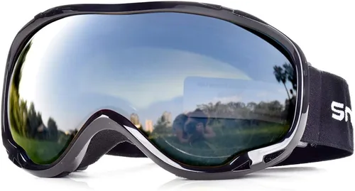 Vista 5 de Gafas de esquí para esquí, snowboard, motos de nieve para hombres, mujeres y adultos, antivaho 100% protección UV