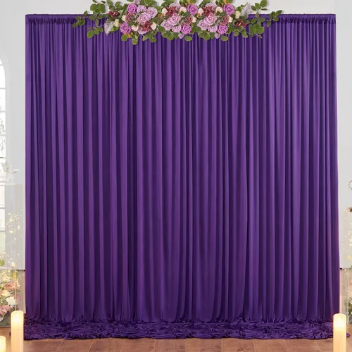 Vista 120 de Cortinas de fondo negras negras sin arrugas para fiestas, cortinas de tela gruesa para telón de fondo de fotos para cumpleaños, bodas, baby shower