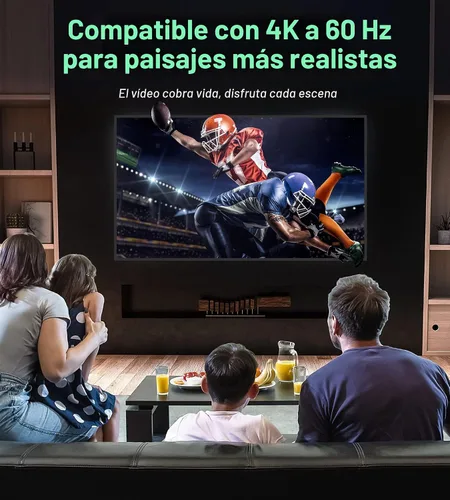 Vista 5 de Interruptor HDMI 4 K a 60 Hz, interruptor HDMI bidireccional de aluminio GANA 2 en 1 salida, concentrador HDMI manual compatible con HD compatible