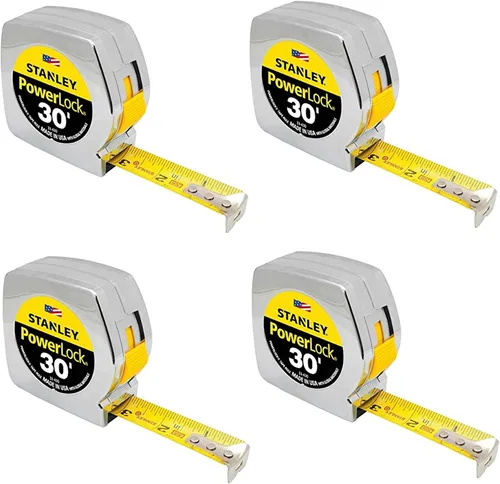 Vista 7 de Stanley 33-231 Regla de cinta Powerlock resistente de 9.8 ft x 1/2 pulgada con caja de metal