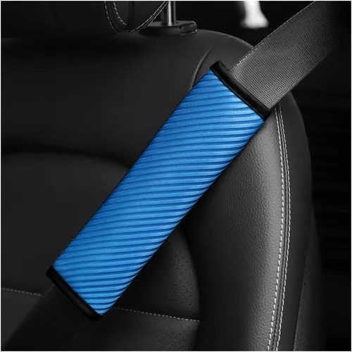 Vista 10 de AUCELI 2 fundas para cinturón de seguridad para automóvil, transpirables, correas de arnés de hombro que ayudan a proteger tu cuello, para una
