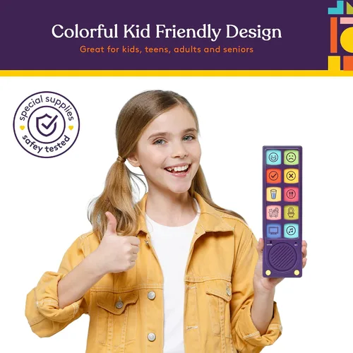 Vista 6 de Special Supplies Dispositivo de comunicación AAC, terapia del habla, dispositivo de comunicación Talker Buddy para niños y adultos no verbales