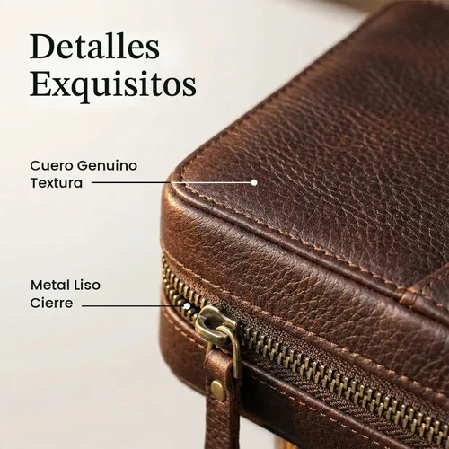 Vista 5 de Acidea Caja de almacenamiento de accesorios electrónicos de cuero de grano completo, bolsa organizadora de cables de viaje, estuche enrollable