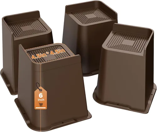 Vista 19 de MYMULIKE Elevadores de Cama Resistentes, Elevadores de Muebles de Gran Tamaño, Soporta Hasta 6000 Libras, Eleva 1 Pulgada para Sillón, Sofá, Mesa